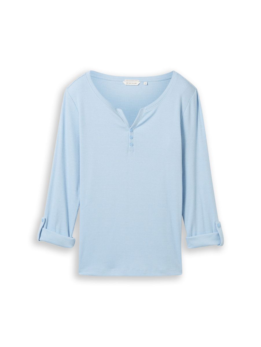 T-shirt stripe henley