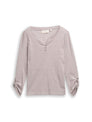 T-shirt stripe henley