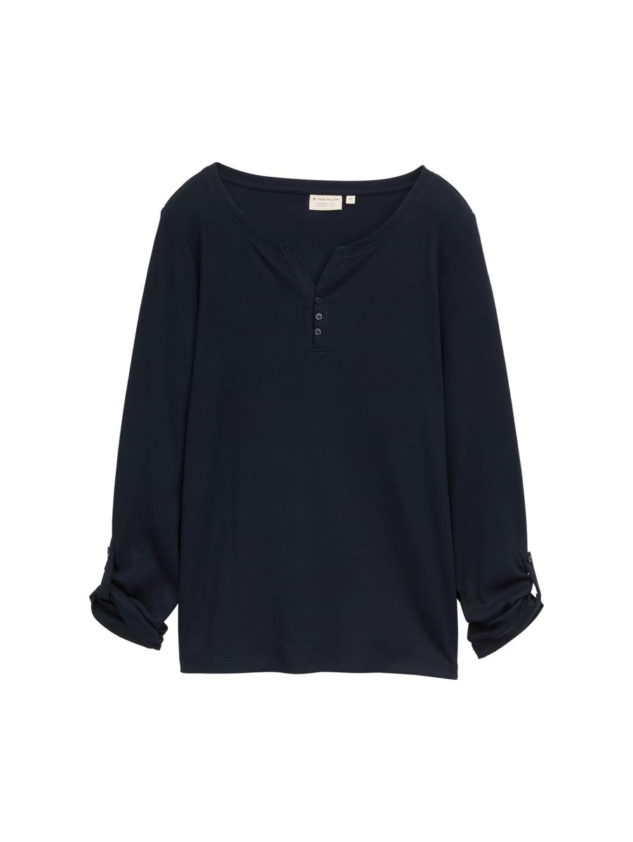 T-shirt stripe henley