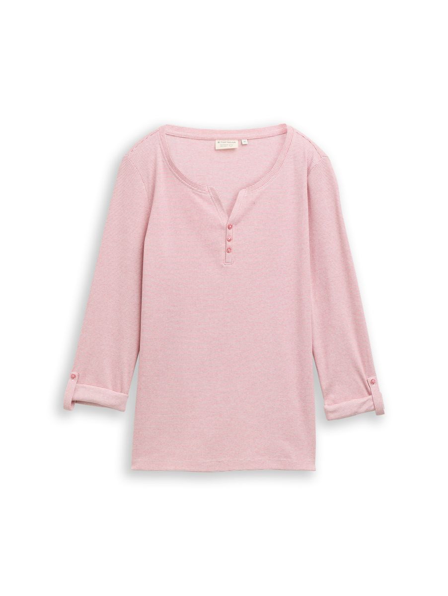 T-shirt stripe henley