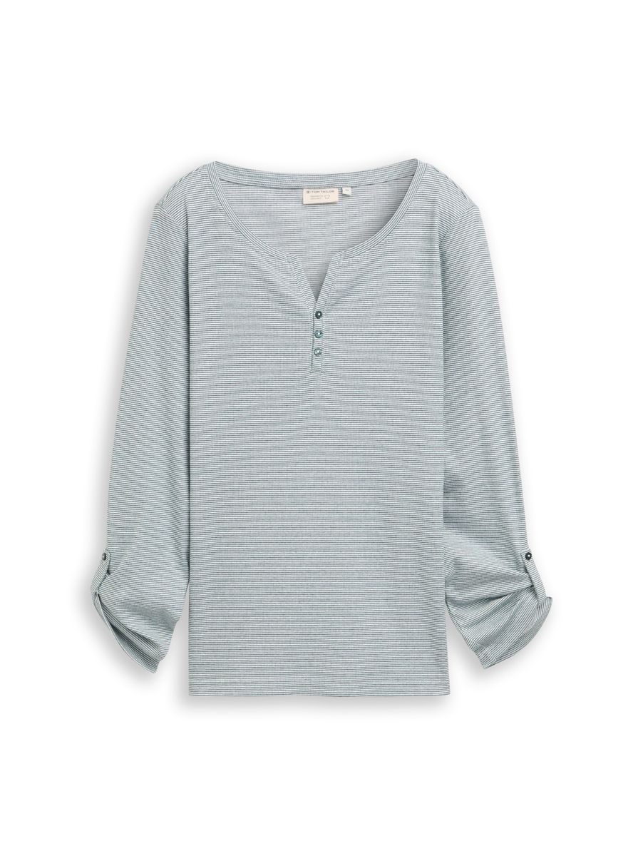 T-shirt stripe henley