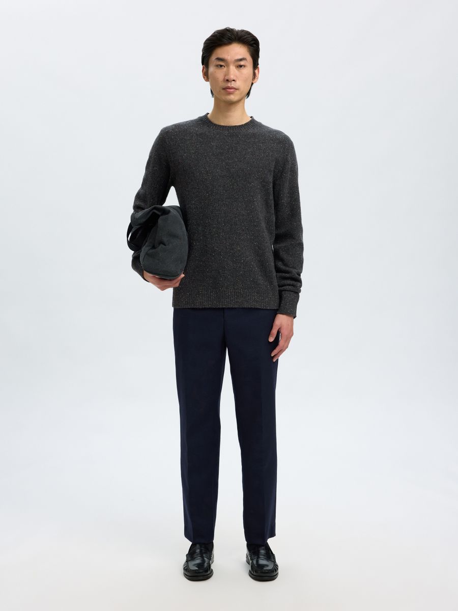 SLHNEIL LS KNIT NEPS CREW NECK