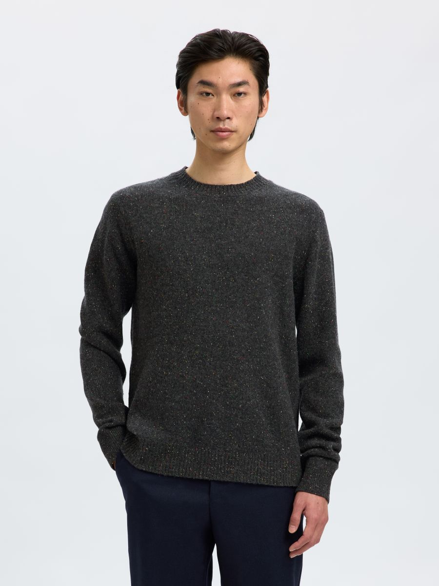 SLHNEIL LS KNIT NEPS CREW NECK