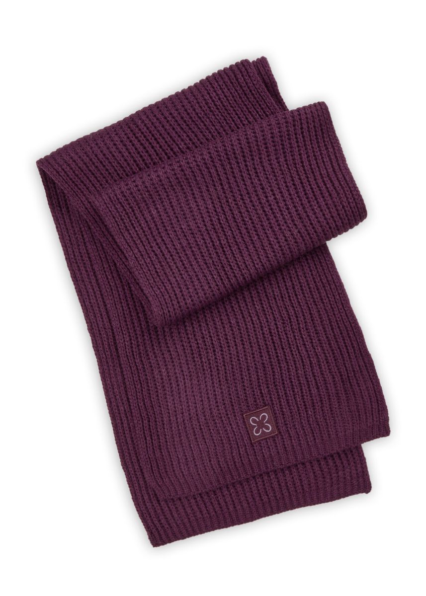KNITTED SCARF ACRYL/WOOL SOLID gree
