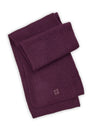 KNITTED SCARF ACRYL/WOOL SOLID gree