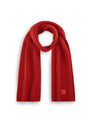 KNITTED SCARF ACRYL/WOOL SOLID gree