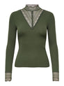 ONLTILDE L/S HIGH NECK LACE TOP JRS NOOS