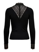 ONLTILDE L/S HIGH NECK LACE TOP JRS