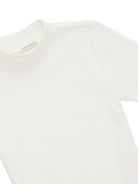 cropped mock neck rib t-shirt