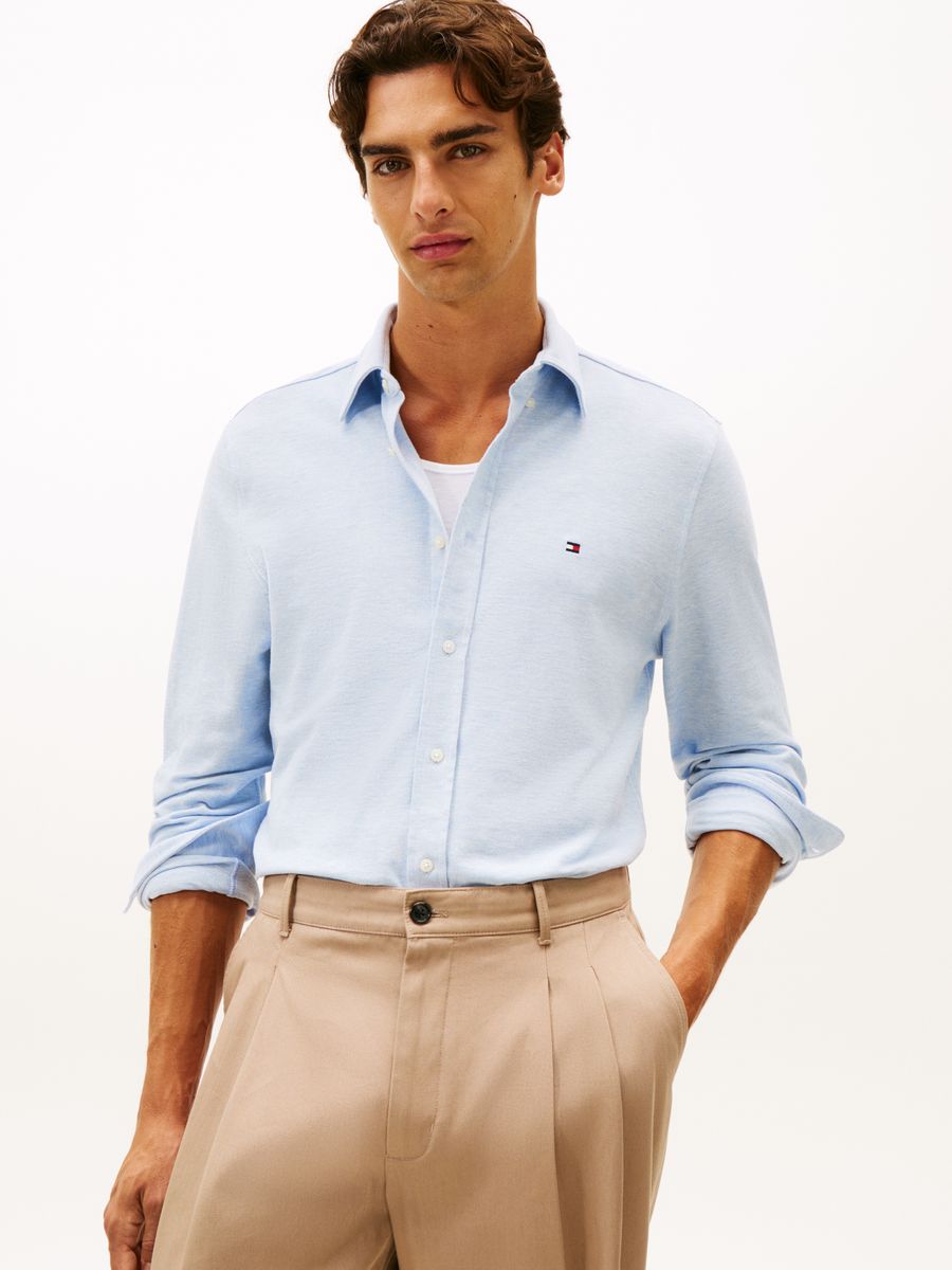 KNIT PIQUE FEATHERWEIGHT SHIRT