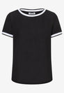 Blusenshirt mit Kontrastabschlüssen