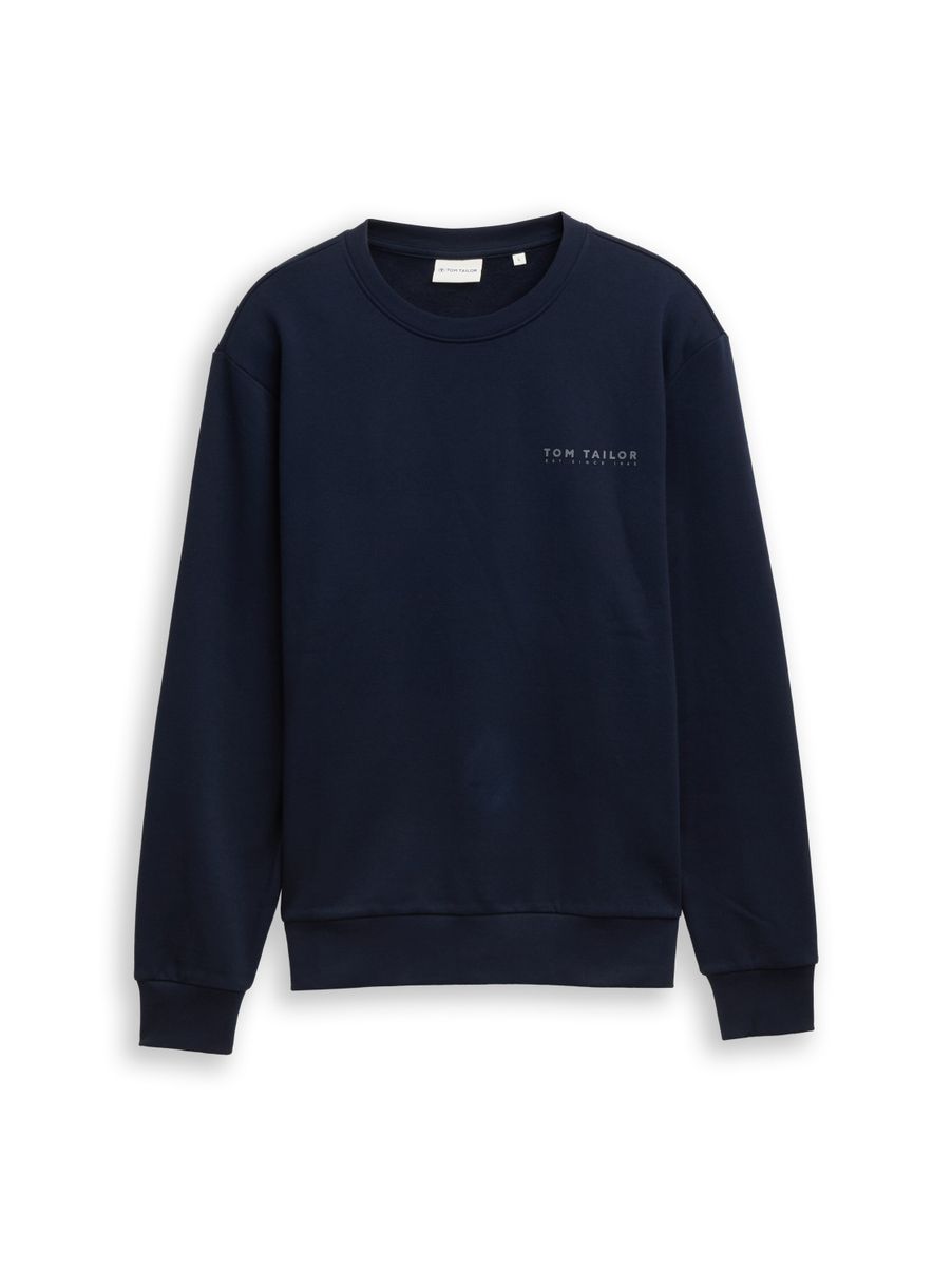 printed crew neck sweater