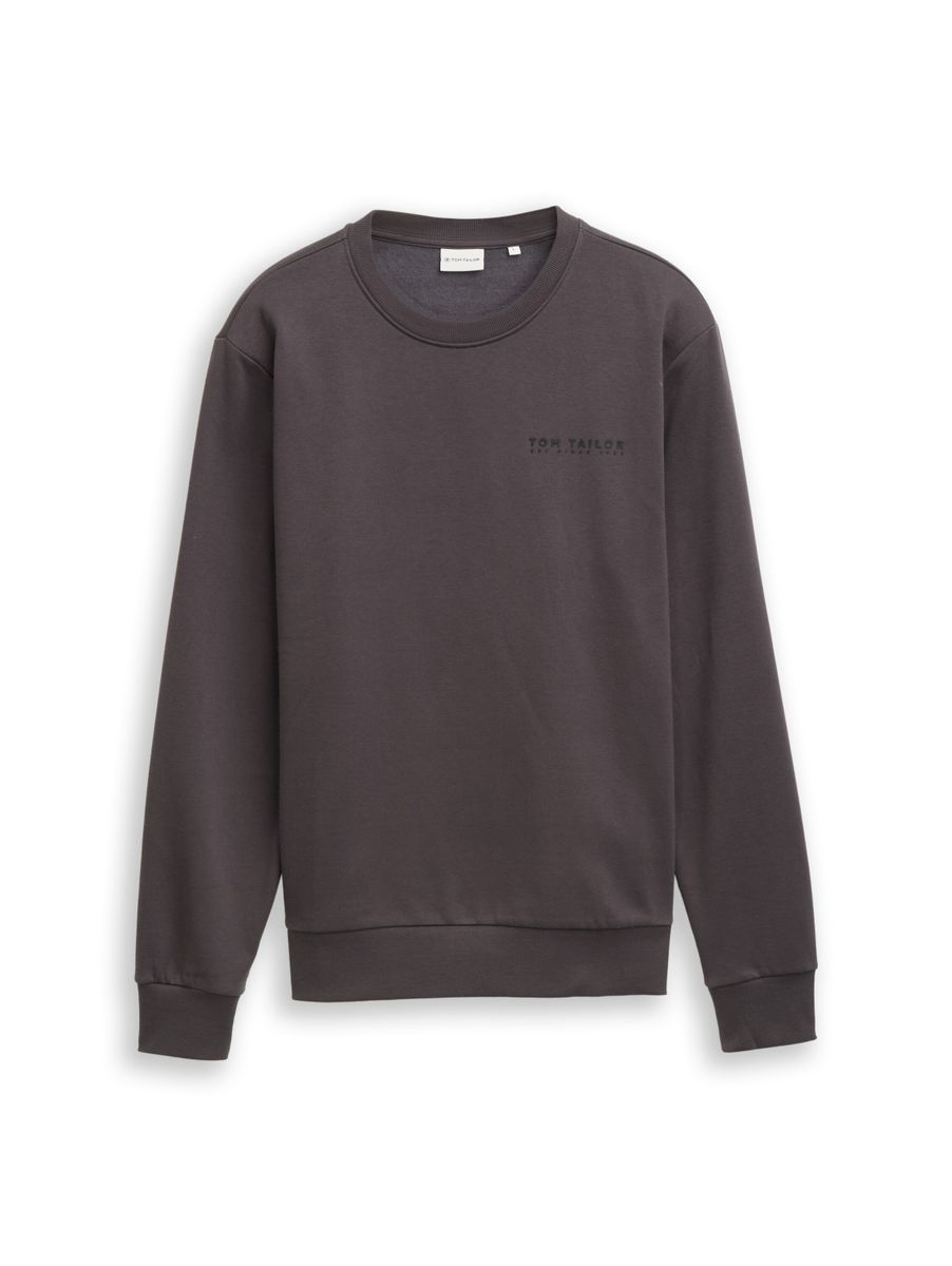 printed crew neck sweater