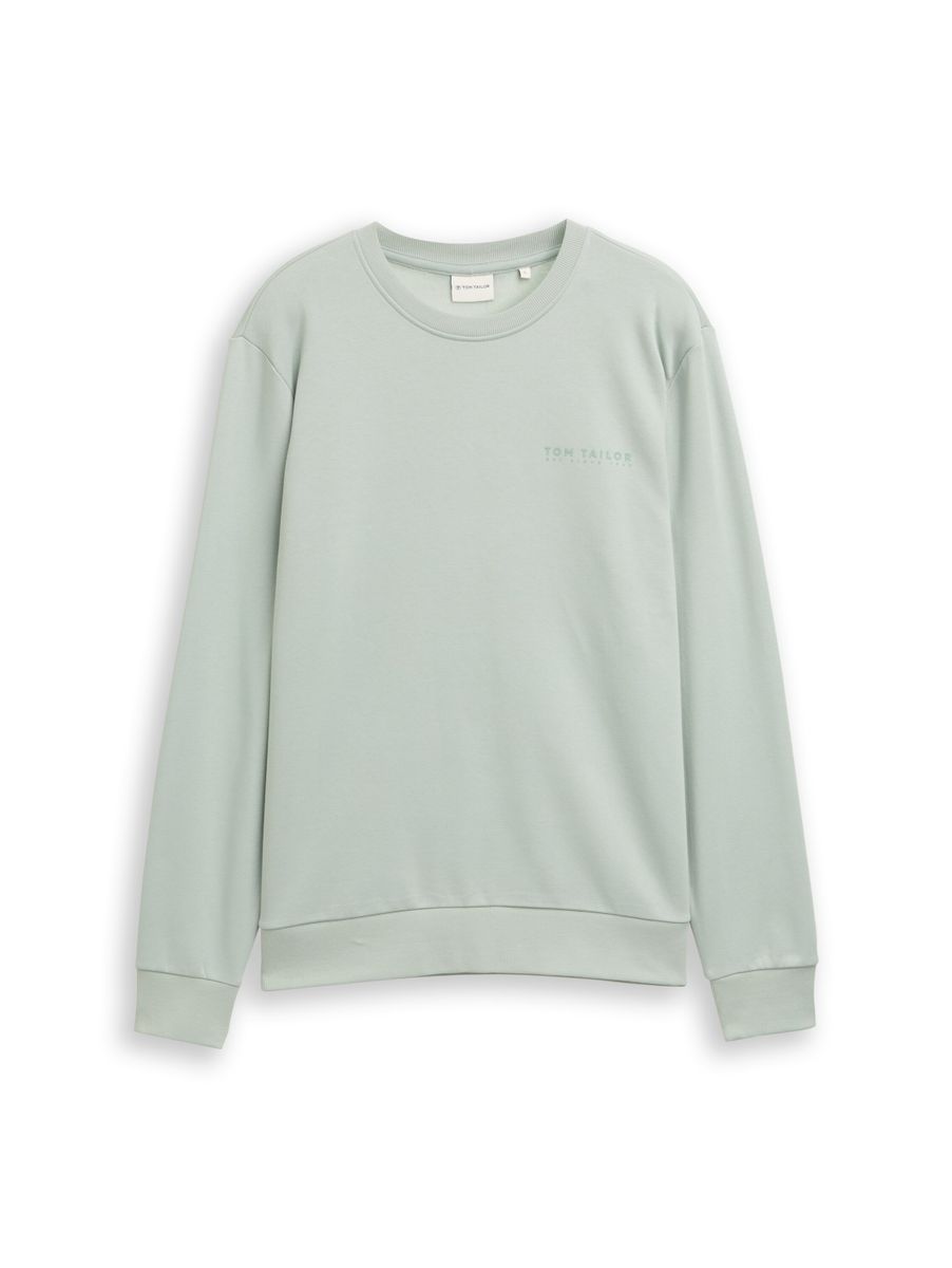 printed crew neck sweater