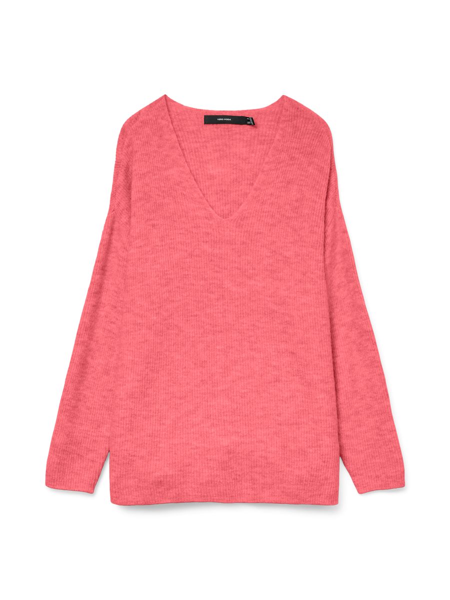 VMCREWLEFILE LS V-NECK BLOUSE NOOS