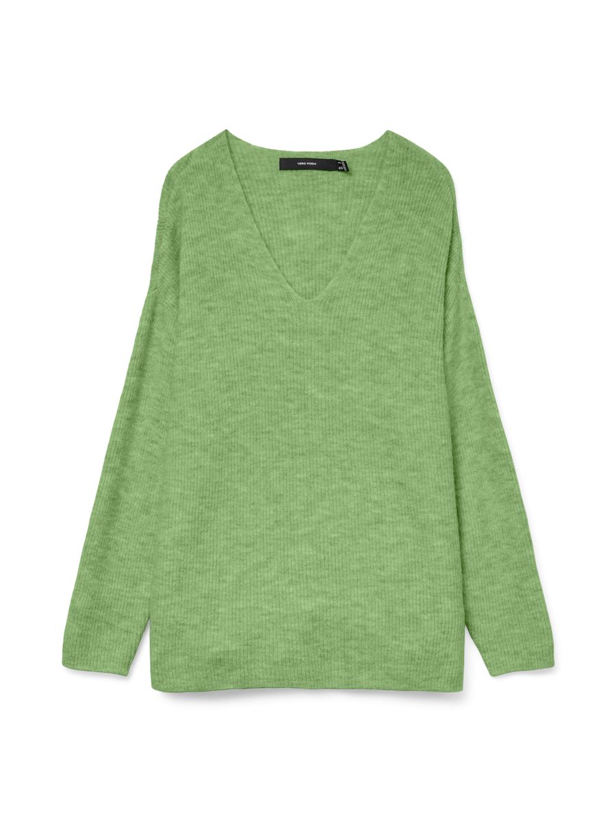 VMCREWLEFILE LS V-NECK BLOUSE NOOS