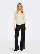 ONLELLA L/S RUCHING TOP JRS