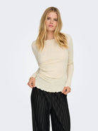 ONLELLA L/S RUCHING TOP JRS