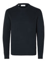 SLMDANE LS KNIT STRUCTURE CREW NECK