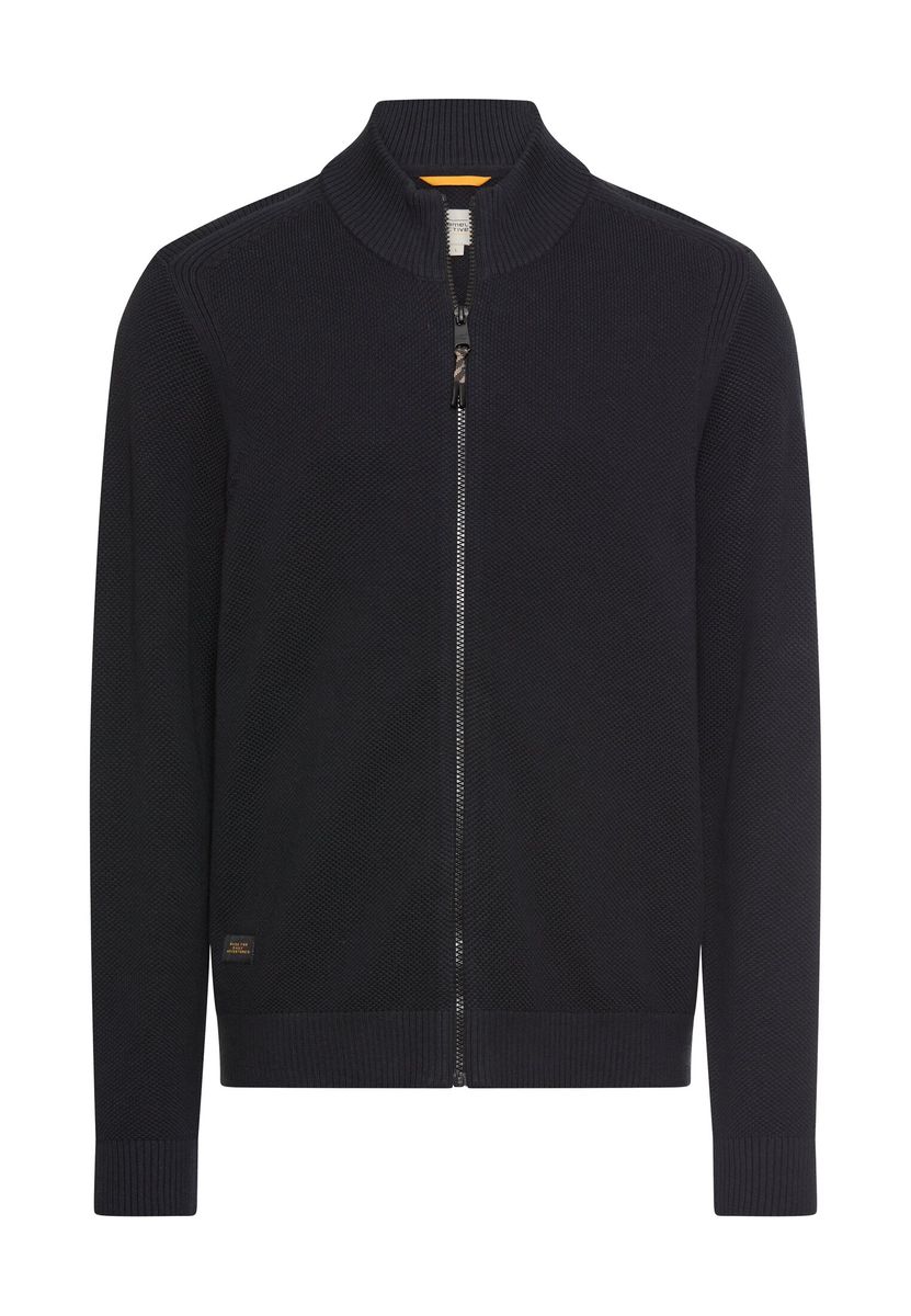 Strickjacke mit Stehkragen