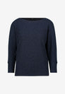 Glitzer-Shirt mit U-Boot Ausschnitt