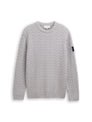 Strickpullover mit Zopfmuster