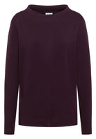Funnelneck Shirt in Unifarbe