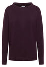 Funnelneck Shirt in Unifarbe