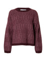 SLFALVA LS KNIT STRIPE O-NECK
