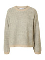 SLFALVA LS KNIT STRIPE O-NECK