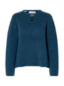 SLFLULU BRUSHED LS KNIT KEYHOLE O-N