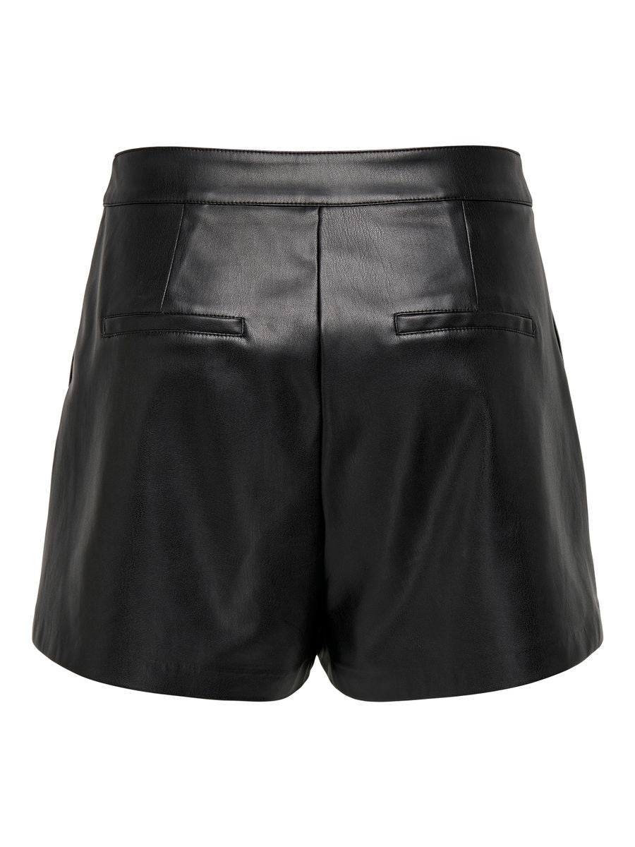 ONLTRICIA FAUX LEATHER SHORTS OTW N
