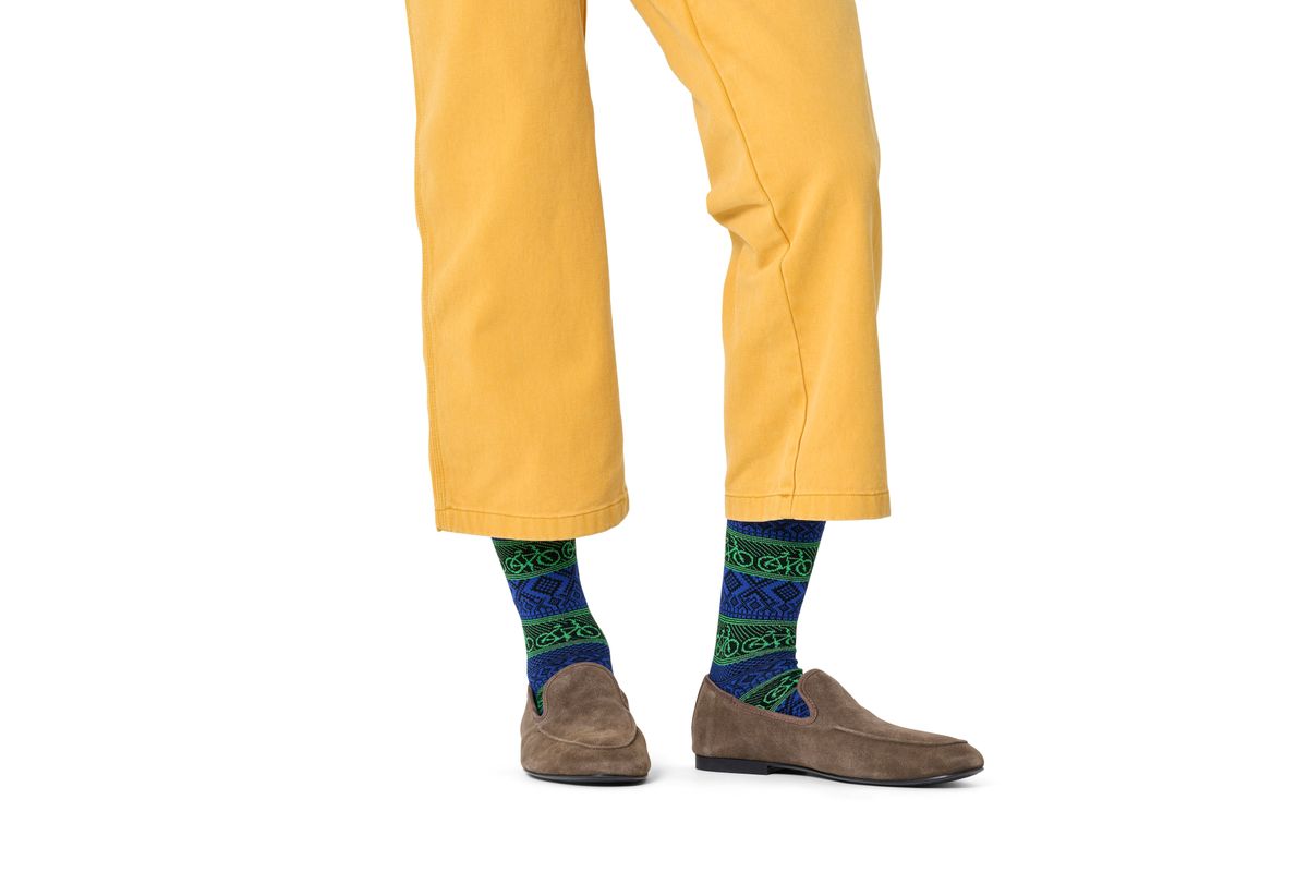 Bike Jaquard Sock