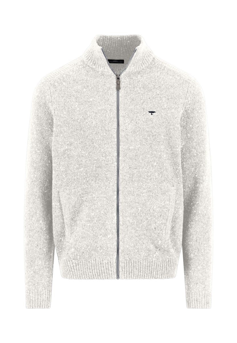 Zip Cardigan. Donegal*RWS