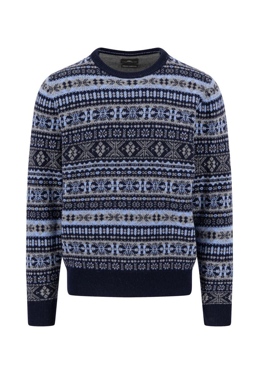 O-Neck, Jacquard, Lambswool*RWS