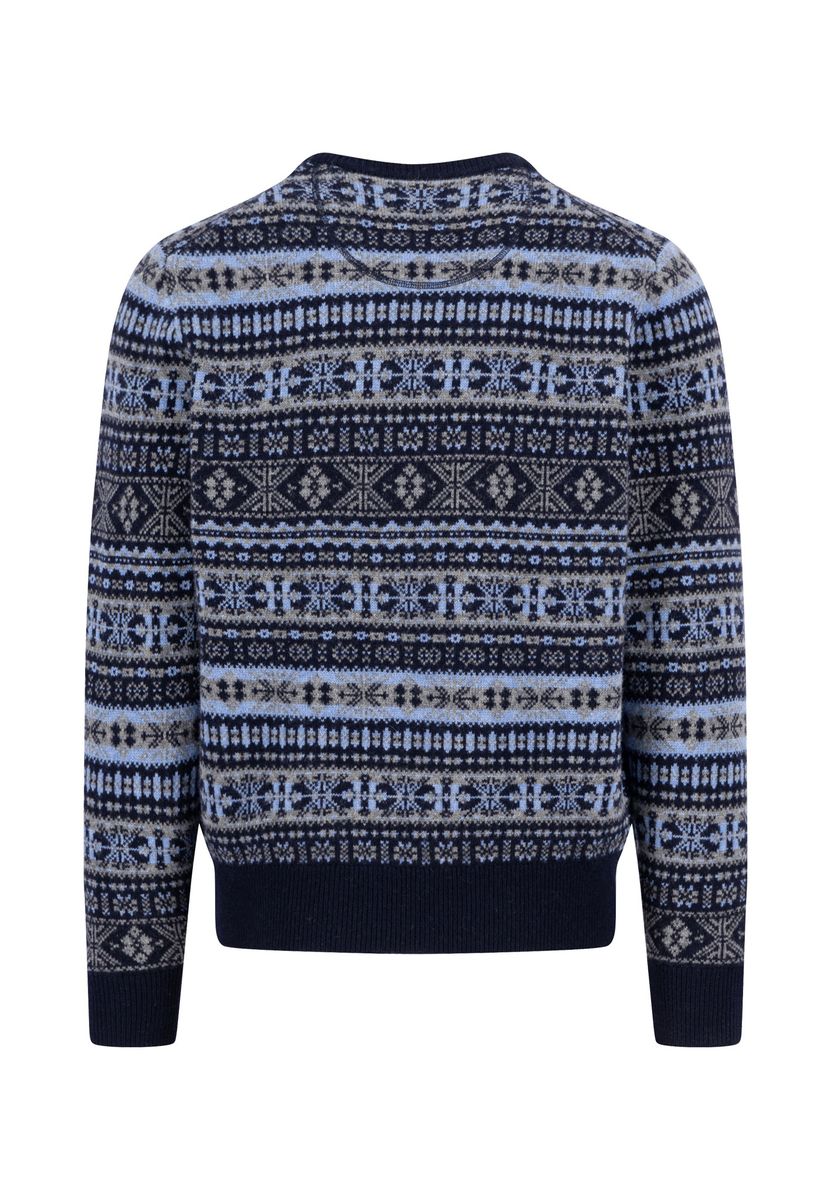 O-Neck, Jacquard, Lambswool*RWS