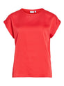 VIELLETTE S/S SATIN TOP - NOOS