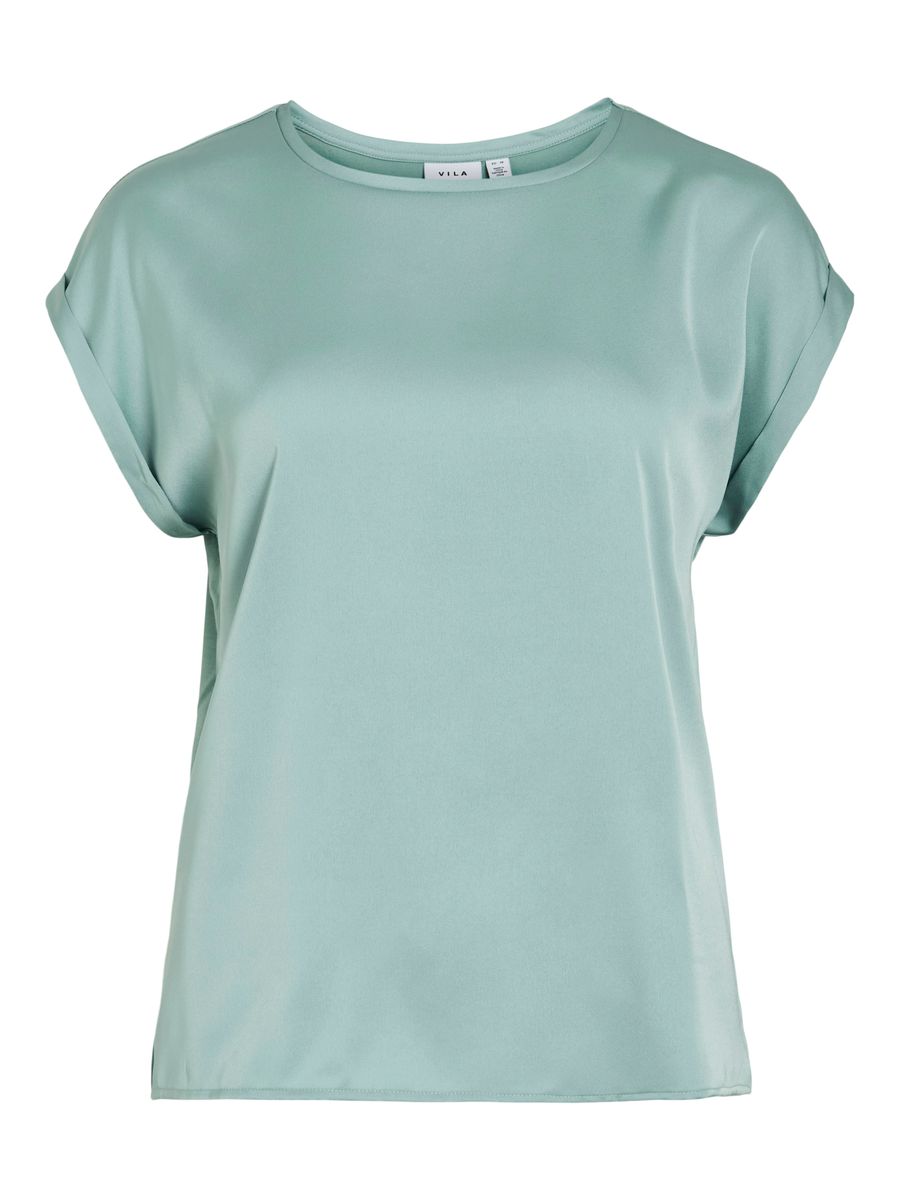 VIELLETTE S/S SATIN TOP - NOOS