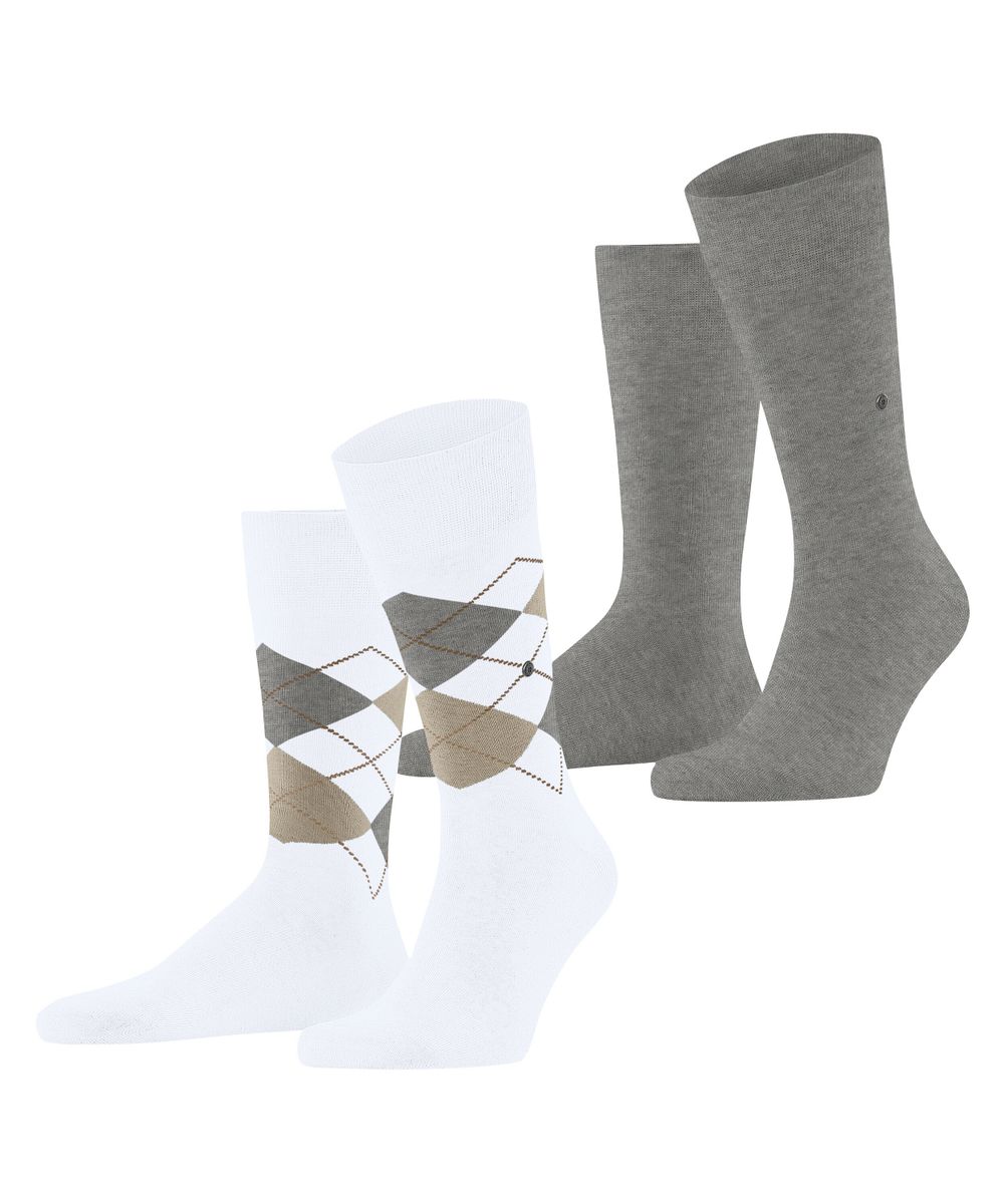 Burlington Everyday Argyle Mix 2-Pack Herren