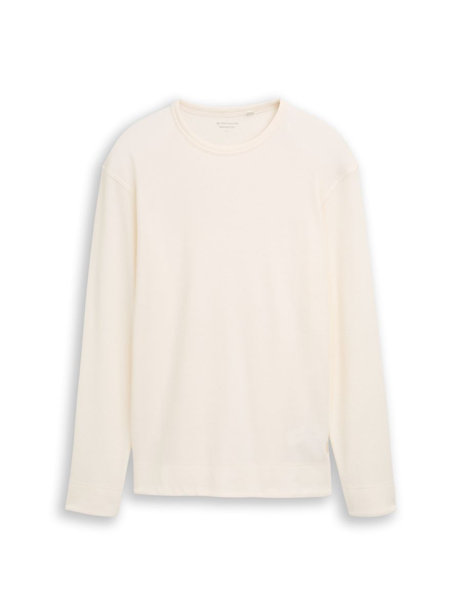 Langarmshirt mit Waffelstruktur