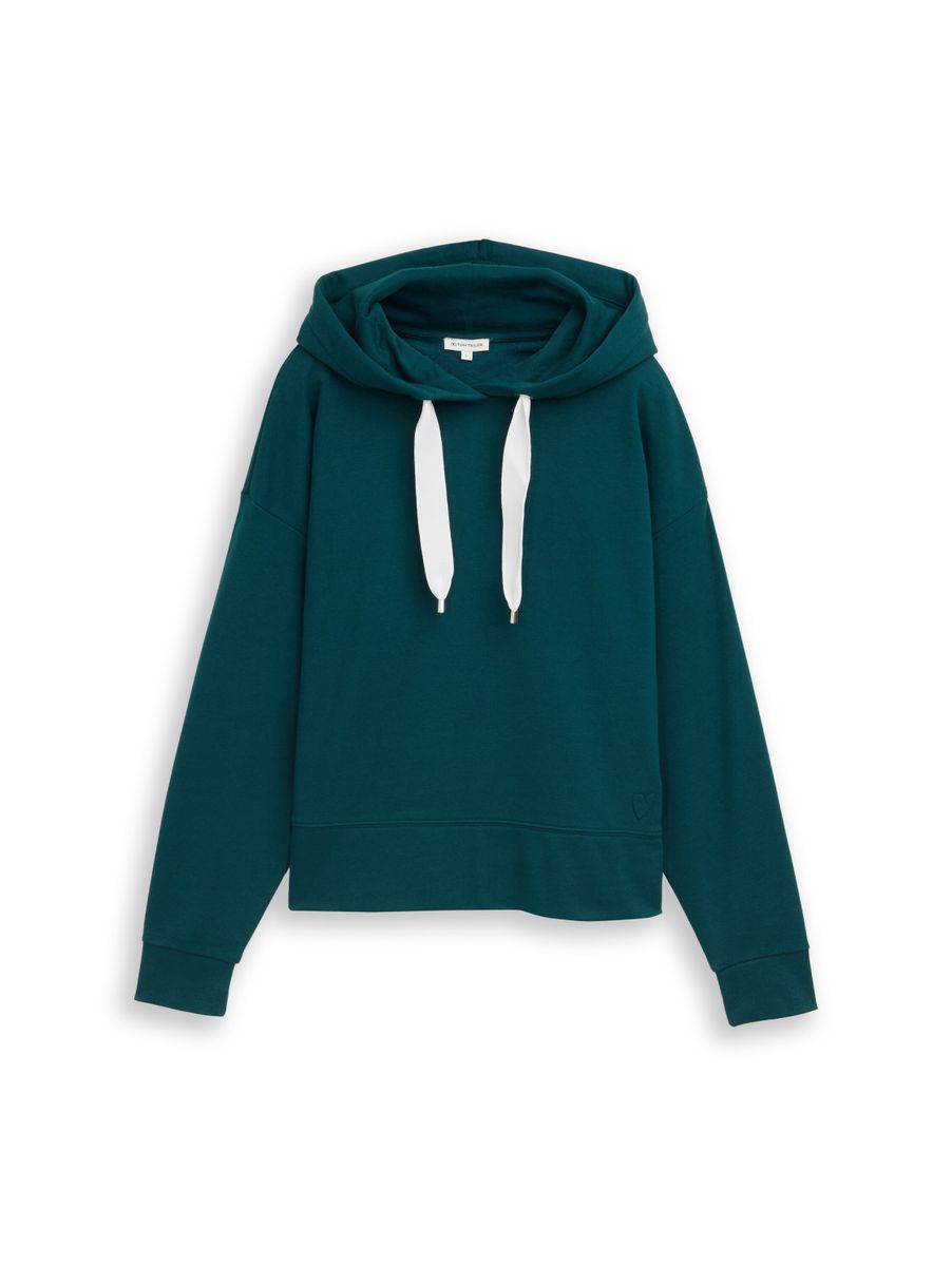 Hoodie Sweatshirt mit Herz-Detail