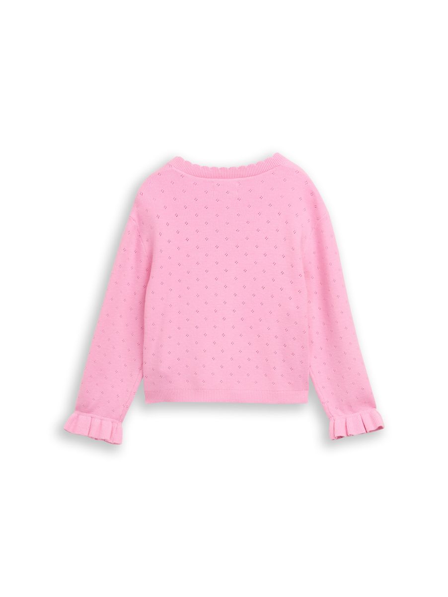 ajour knit jacket