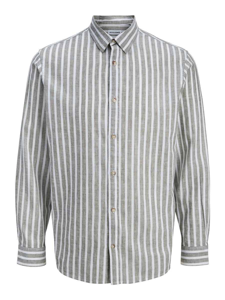 JJESUMMER LINEN BLEND SHIRT L/S SN