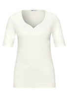 Basic T-Shirt mit Herzausschnitt