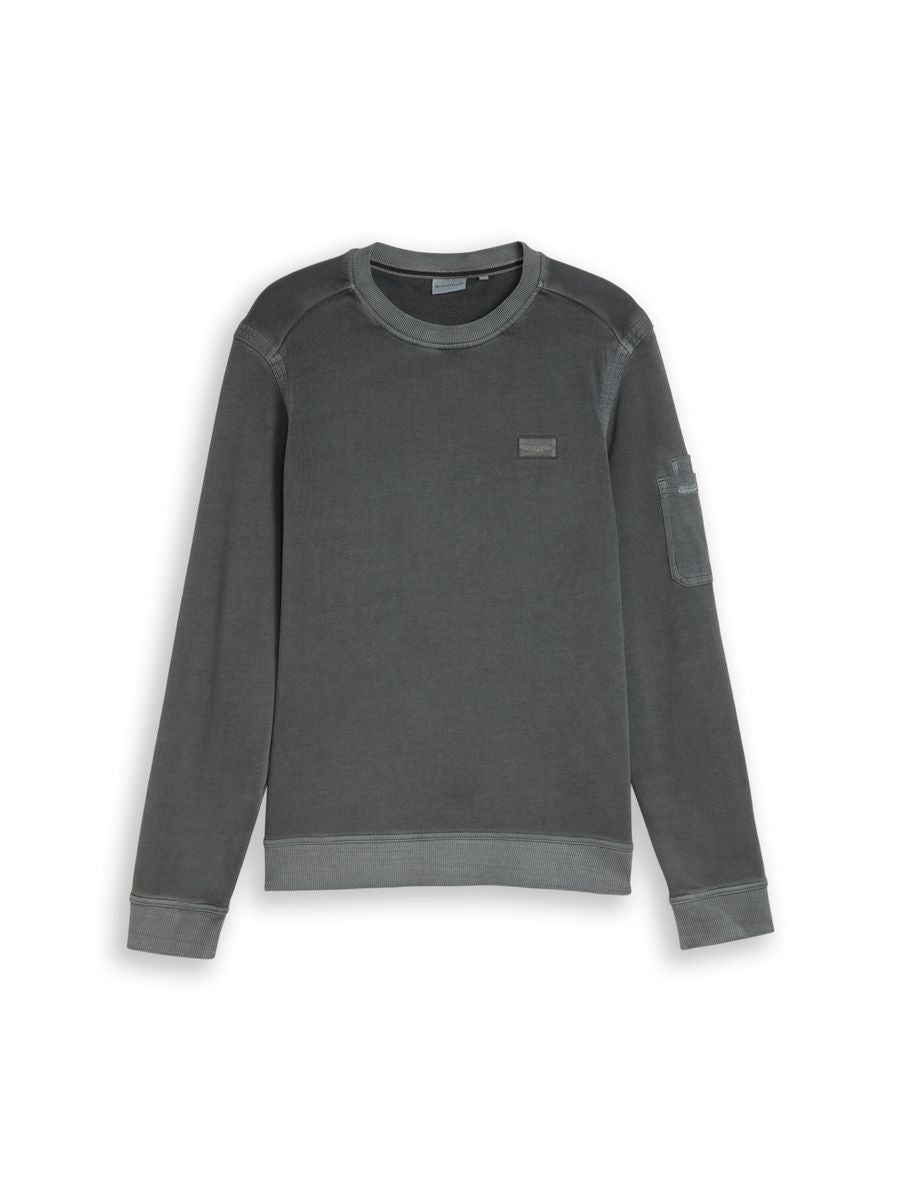 Sweatshirt mit Ärmeltasche