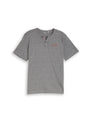 Henley T-Shirt mit feinem Streifenmuster