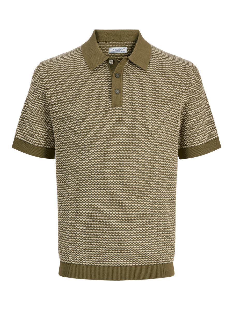 JPRBLUKINGSLEY KNIT POLO SS LN