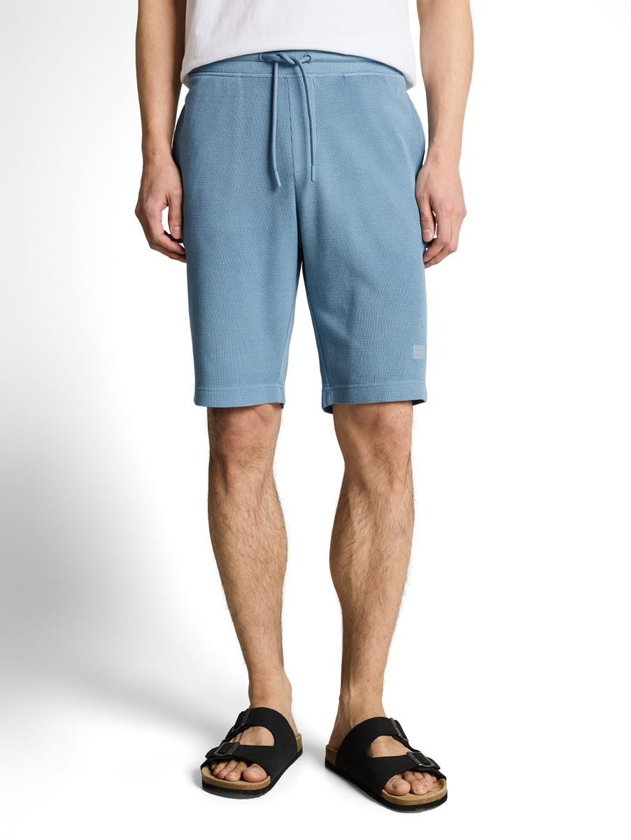 Shorts mit Waffelstruktur