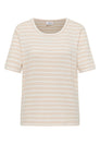 T-Shirt mit Rundhals und Streifen