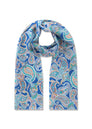 PRINTED SCARF SILK PONGÉ PAISLEY bl